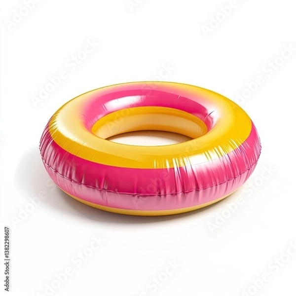 Fototapeta Inflatable ring, vibrant colors