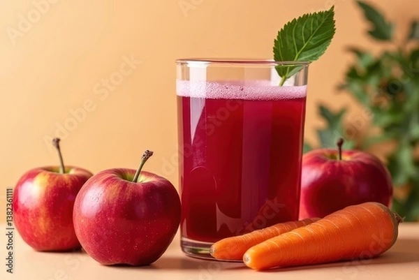 Fototapeta Simple ABC Juice Ingredients