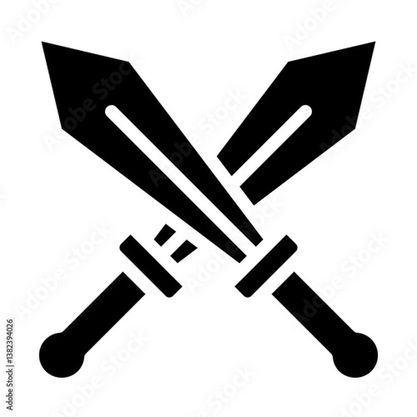 Fototapeta battle Solid icon