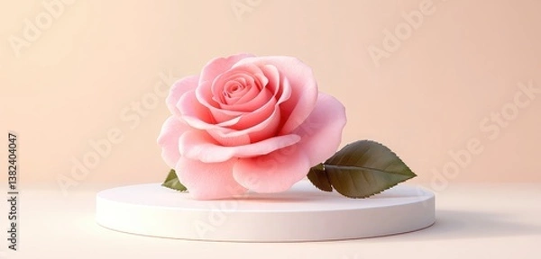 Obraz pink rose and soap