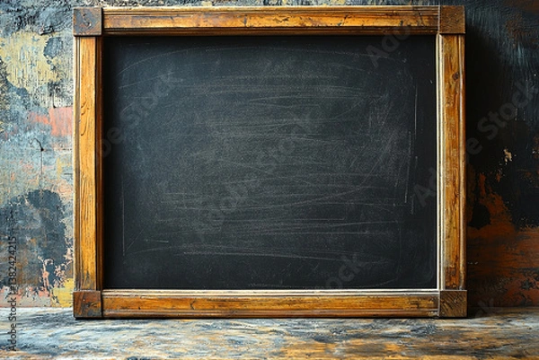Obraz blackboard with chalk. Generative AI