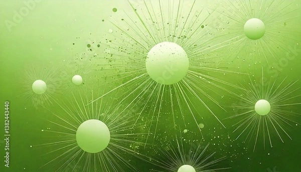 Obraz Matcha  GreenTea Gradient Background, Blurred Texture, White, Header, Backdrop, Poster Banner