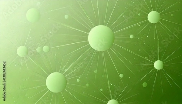 Obraz Matcha  GreenTea Gradient Background, Blurred Texture, White, Header, Backdrop, Poster Banner