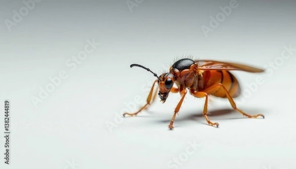 Fototapeta Close-up of a single insect on white background, animal, insect, isolated bug