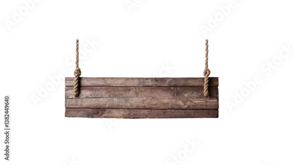 Fototapeta A carved wooden nameplate graphic ideal for titles, labels, or rustic identity visuals.
