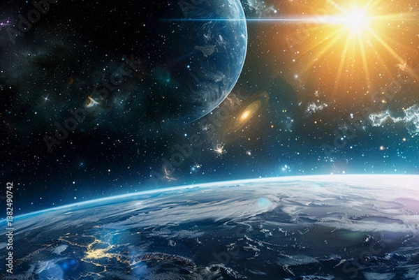 Fototapeta planet in space