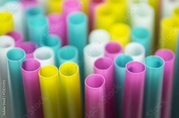 Fototapeta Straws close up