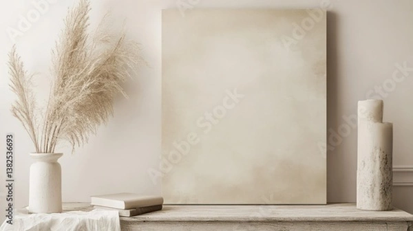 Obraz Minimalist Canvas Art with Natural Decor By Generated AI