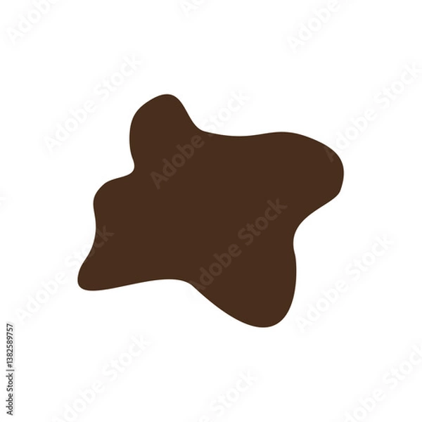 Obraz abstrack brown shape graphic design