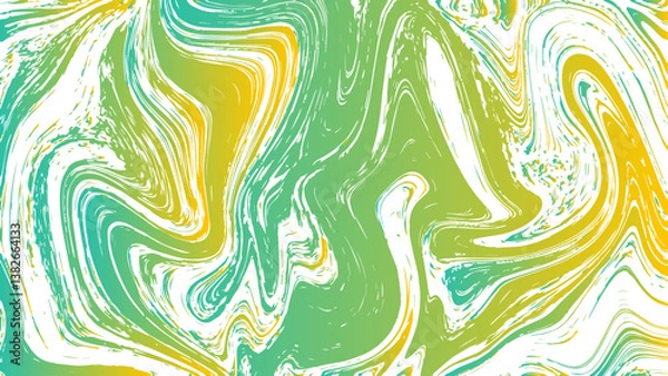 Fototapeta Abstract Colorful gradient Liquefy Marbleized Stripes With marble ink texture. Ash Marbleized Stripes With Colorful splash of paint. Gradient Hydro painting liquid design. Modern design with military 