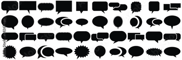 Obraz Speech Bubble collection  of vector illustration   