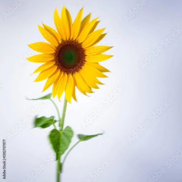 Obraz sunflower on a blue background