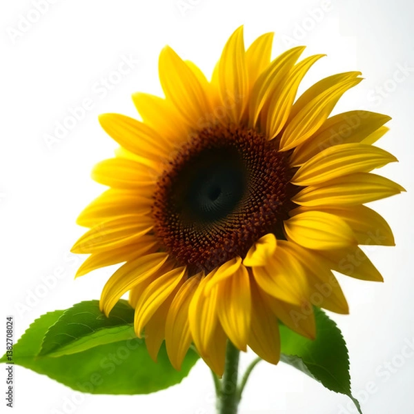 Fototapeta sunflower isolated on white background