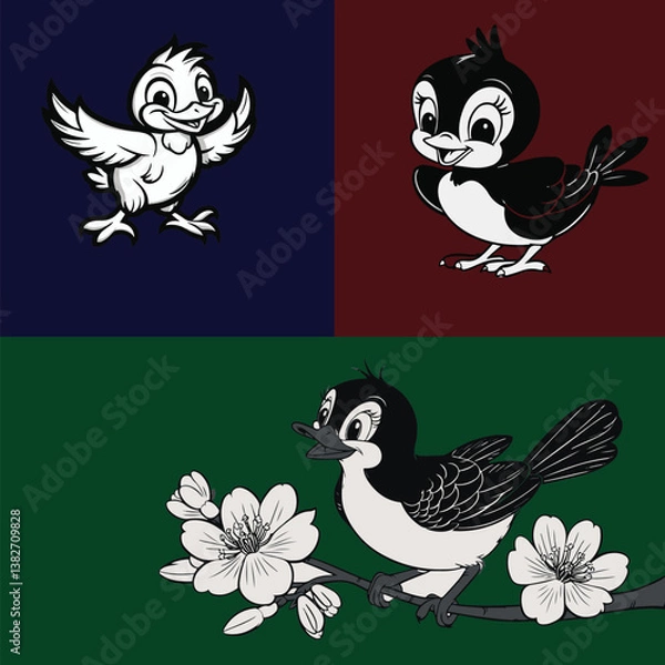 Obraz wild bird with origina character awesome, unique and rare, can used for content creative