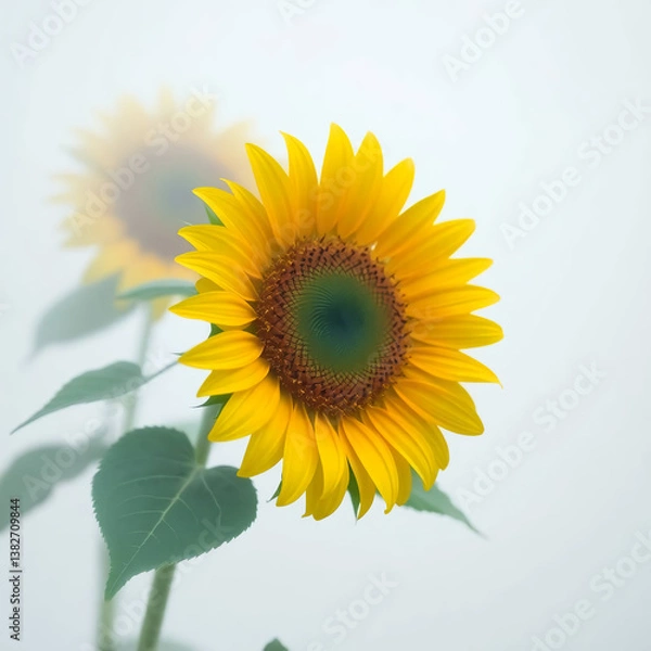 Obraz sunflower on a blue background