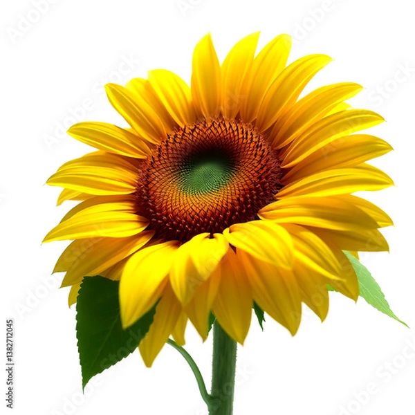 Obraz sunflower isolated on white background