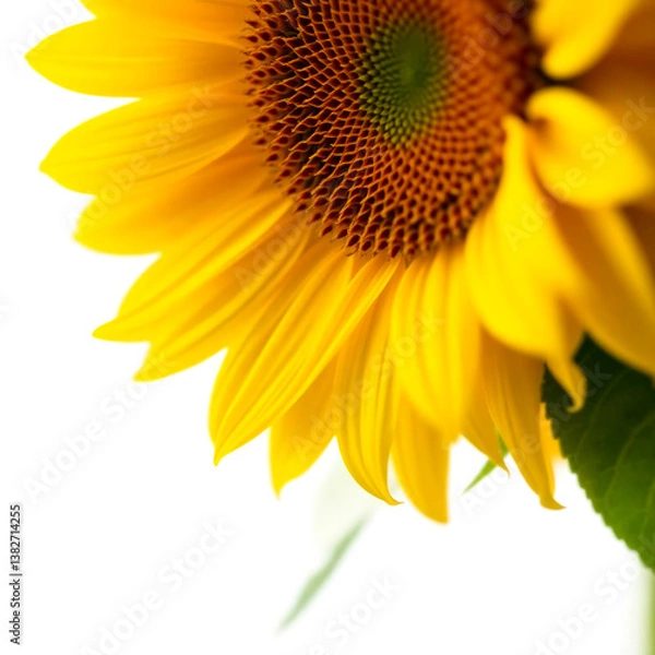 Obraz sunflower isolated on white background