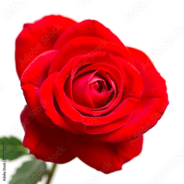 Fototapeta red rose isolated on white