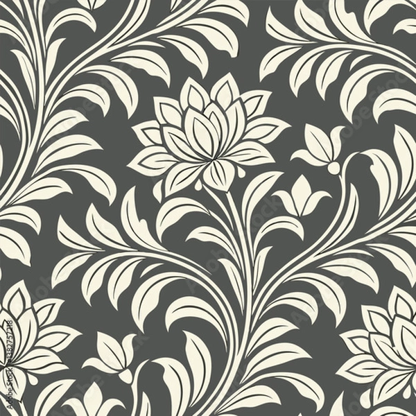 Fototapeta seamless floral pattern