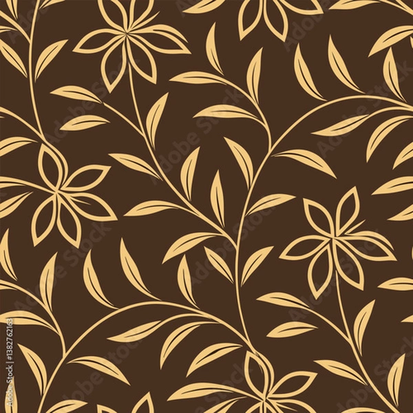 Fototapeta seamless floral pattern