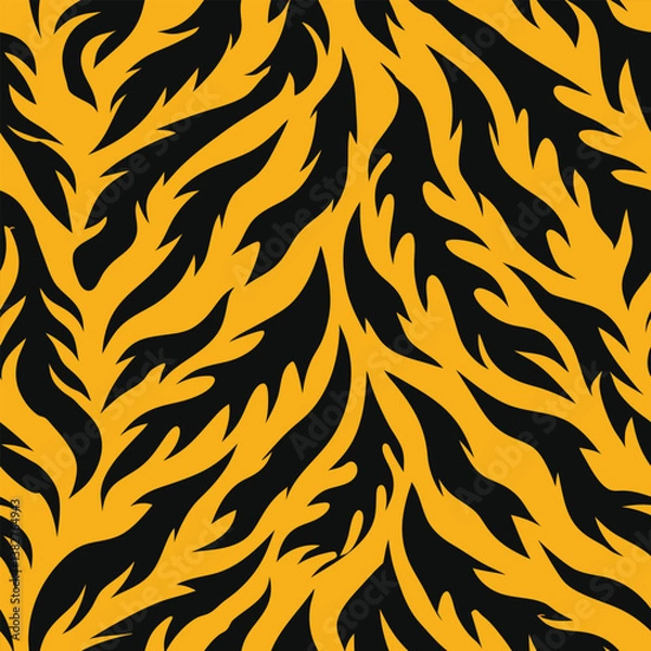 Obraz seamless pattern with tiger skin