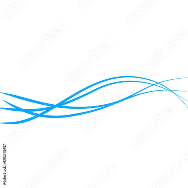 Fototapeta abstract blue waves