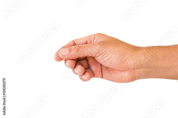 Fototapeta man hand to hold something