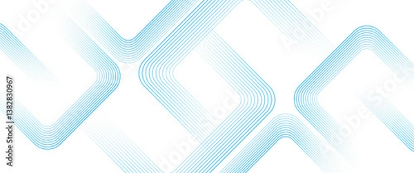 Obraz Vector modern triangle and squares line with line technology line background.	