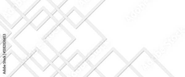 Fototapeta Vector modern rounded grey lines pattern design banner poster for presentation.