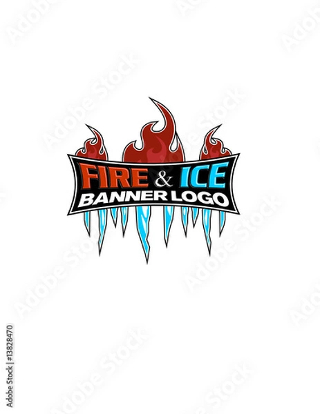 Fototapeta Fire & Ice Banner