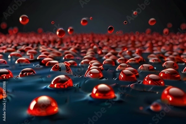 Fototapeta Abstract digital wave of particles. Futuristic point wave. Technology background vector. Vector illustration