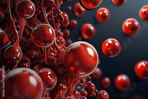 Obraz Abstract digital wave of particles. Futuristic point wave. Technology background vector. Vector illustration