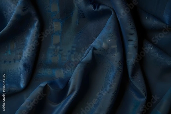 Fototapeta A vibrant spectrum of colorful fabric folds spiraling towards the center, creating a dynamic and eye-catching textile display.