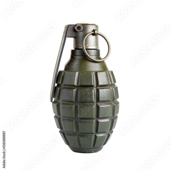 Fototapeta Hand grenade isolated on transparent background. Png