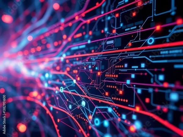 Fototapeta abstract technology background