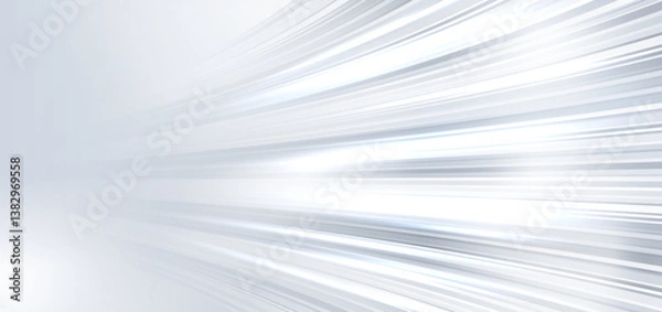 Obraz Abstract background curved speed motion light grey and white stripe lines.