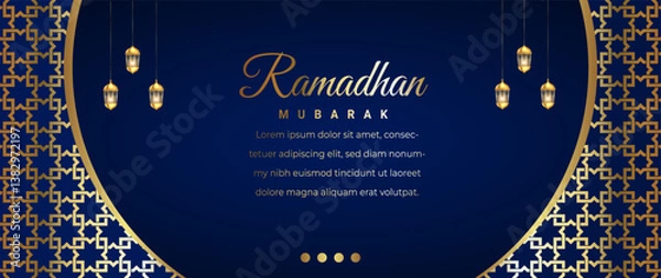 Obraz Islamic background for celebration greeting - Translation of text for Every year