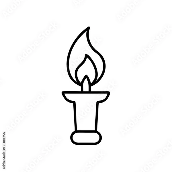 Fototapeta Candle with flame