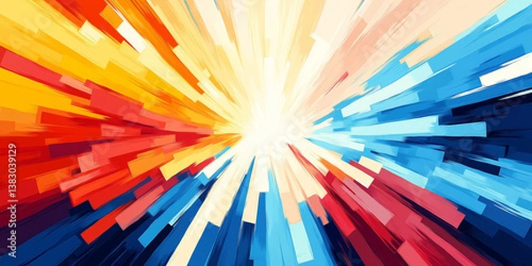 Fototapeta Abstract colorful light background