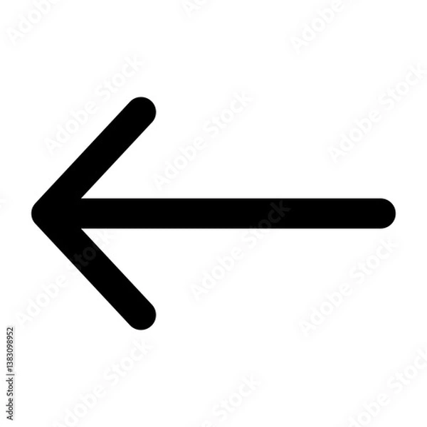 Obraz Arrow Thin Left Icon
