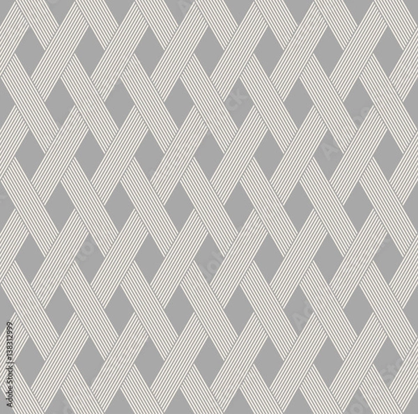 Obraz seamless vector pattern of overlapping stripes.