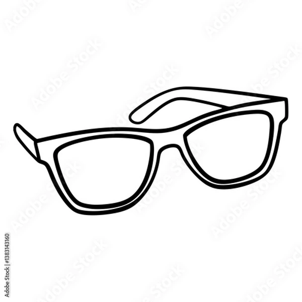 Fototapeta sunglasses vector illustration isolated on white