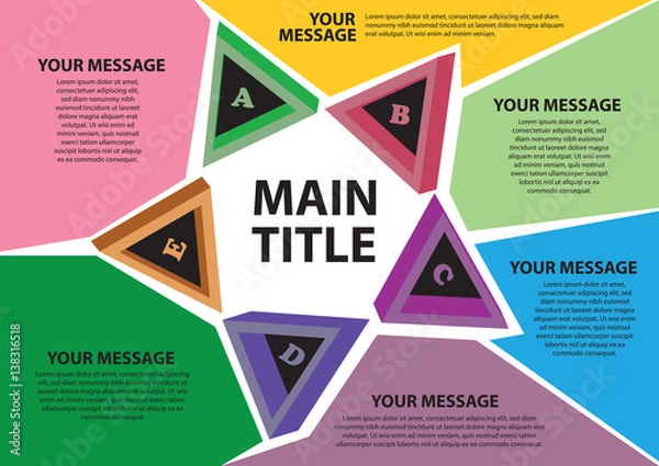 Obraz Page Layout Background Template Vector Design for Infographics