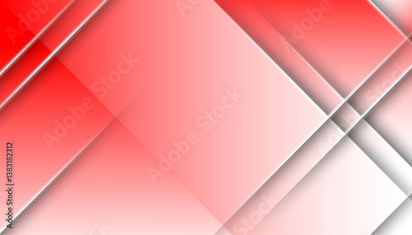Fototapeta Abstract Red Gradient Background with Geometric Lines