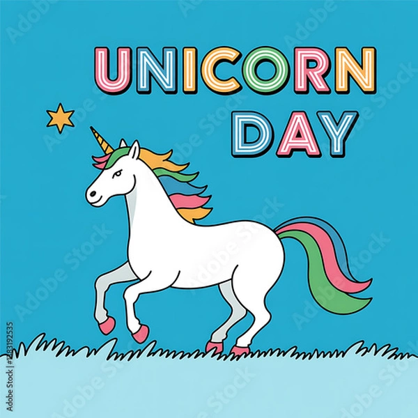Obraz Happy unicorn day
