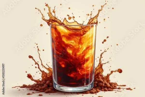 Obraz Tonic Coffee Aesthetic Drink Formulation