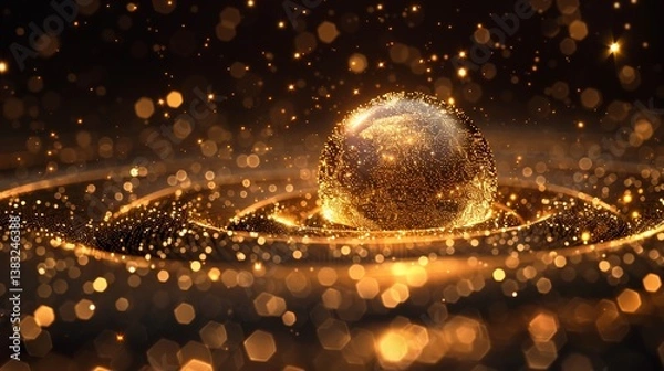Obraz Celestial Being Emerging from a Vibrant Cosmic Landscape