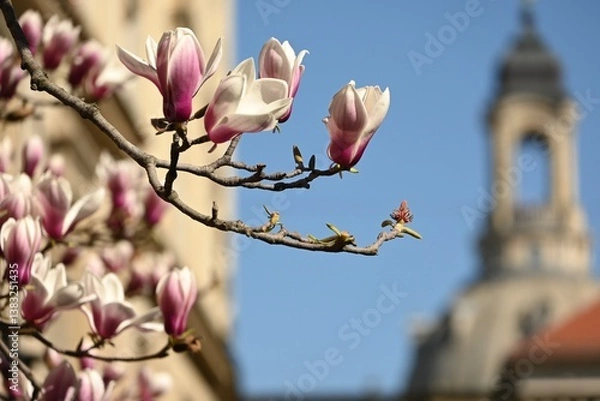 Obraz magnolia tree blossom