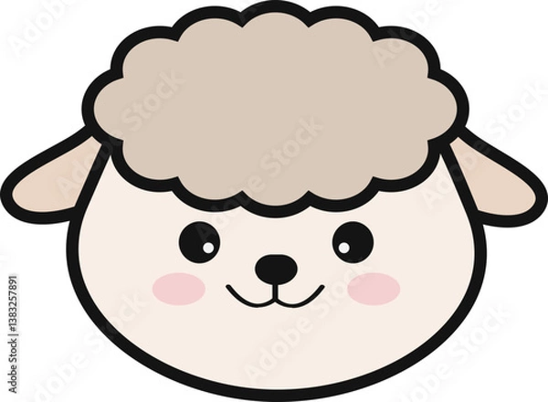 Obraz 양 캐릭터 얼굴