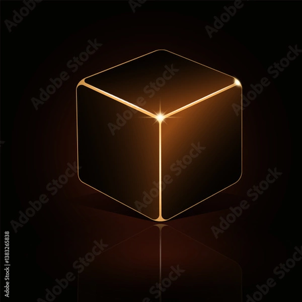 Fototapeta cube, 3d cube, abstraction, solid cube
